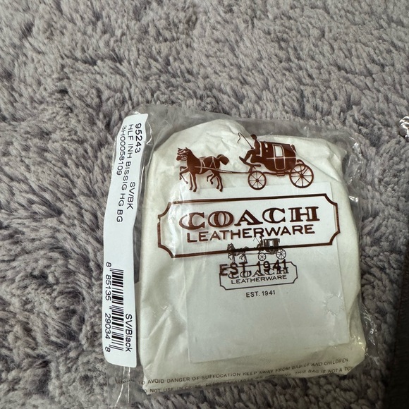 Coach silver and black hinged bangle bracelet NEW WITH TAGS - Picture 3 of 6